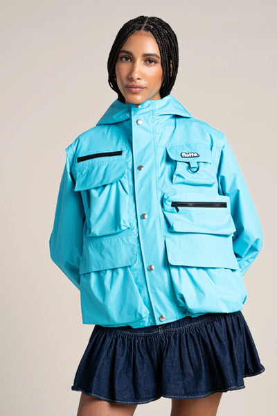 Saint Cyr - multi-pocket jacket - Flotte couleur turquoise #couleur_turquoise