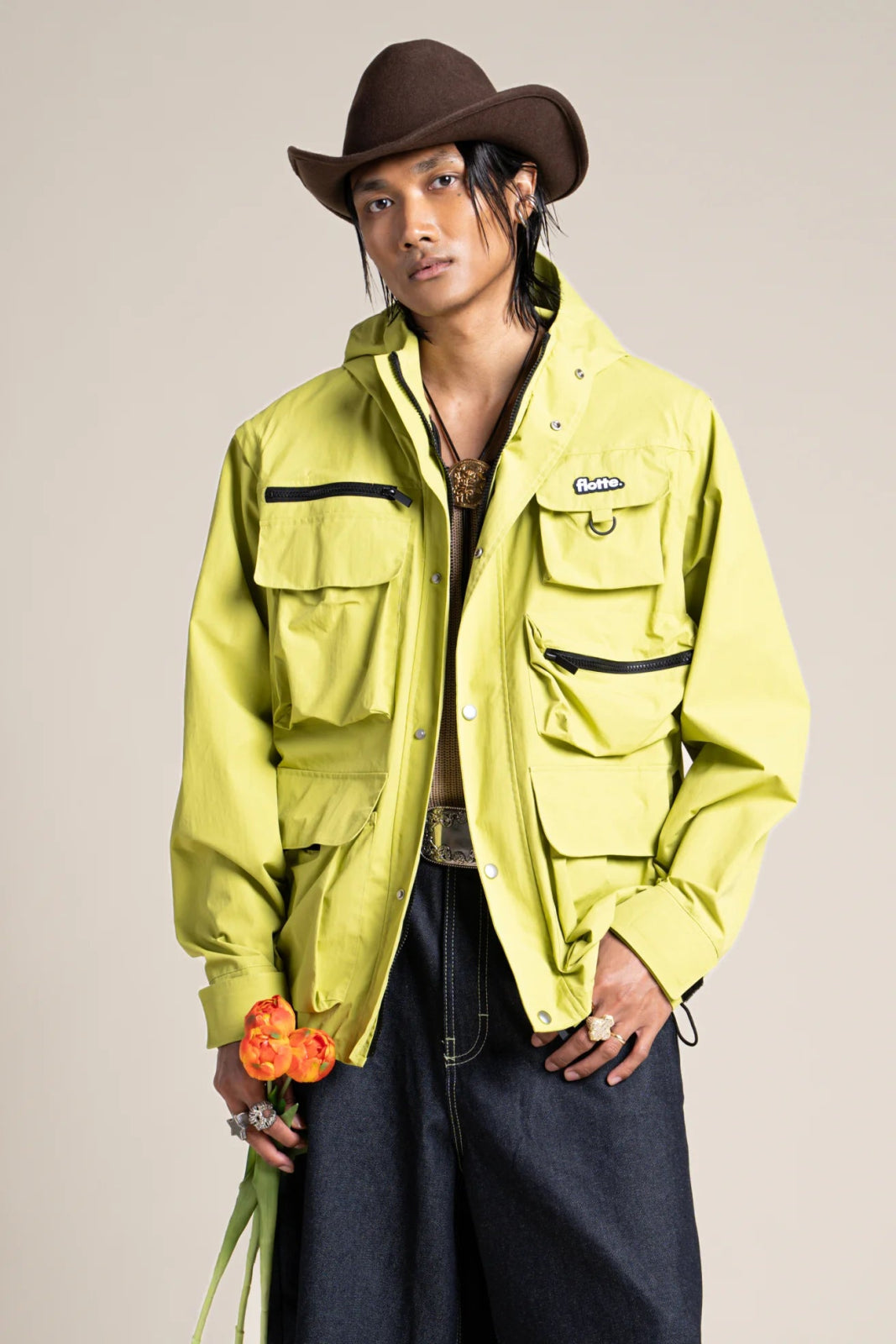 Saint Cyr - multi-pocket jacket - Flotte matcha color #couleur_matcha