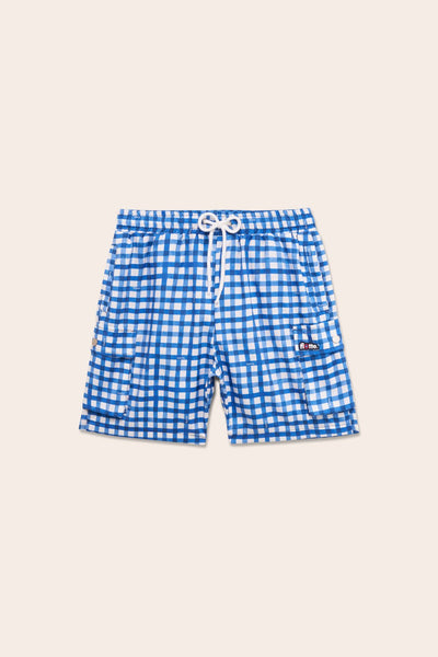 Saint-Louis - Swimsuit shorts - Flotte #couleur_vichy-bleu