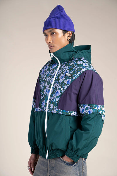 SAINT MARTIN waterproof jacket #couleur_geranium-sapin