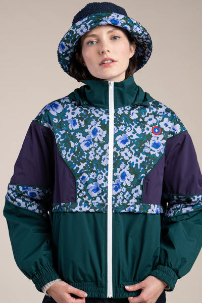 SAINT MARTIN waterproof jacket #couleur_geranium-sapin