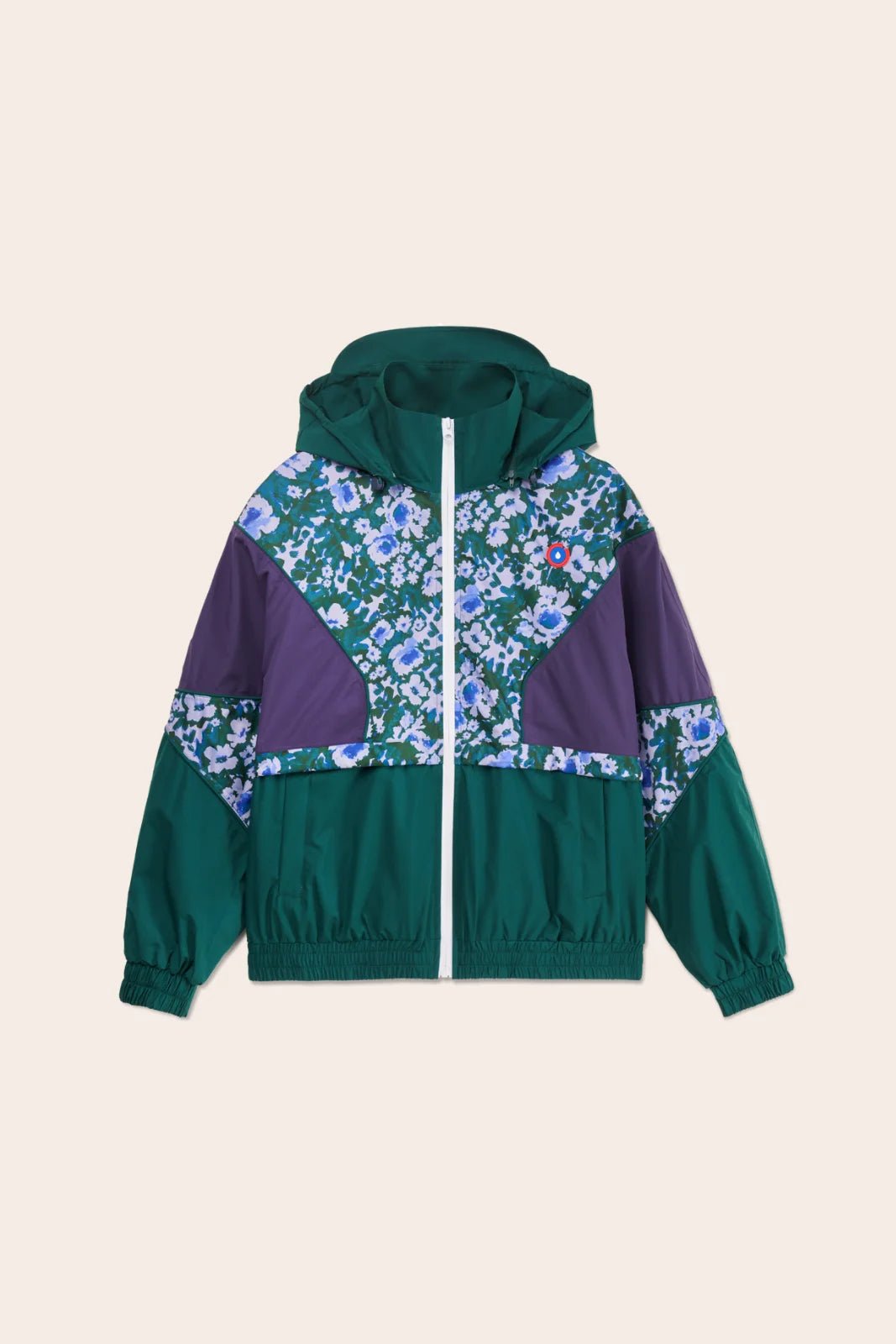 SAINT MARTIN waterproof jacket #couleur_geranium-sapin