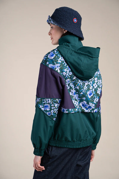 SAINT MARTIN waterproof jacket #couleur_geranium-sapin