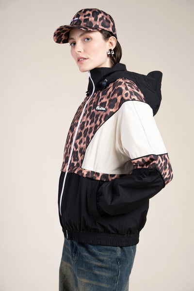 SAINT MARTIN waterproof jacket #couleur_new-leopard-Black