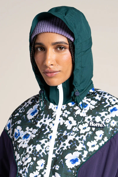 SAINT MARTIN waterproof jacket #couleur_geranium-sapin