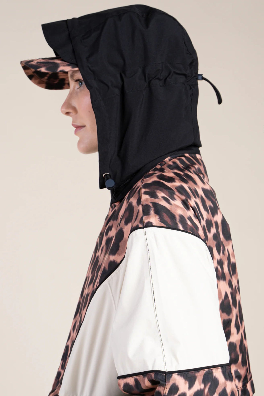 SAINT MARTIN waterproof jacket #couleur_new-leopard-Black