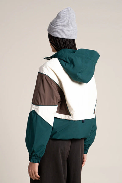 SAINT MARTIN waterproof jacket #couleur_sapin-chocolat