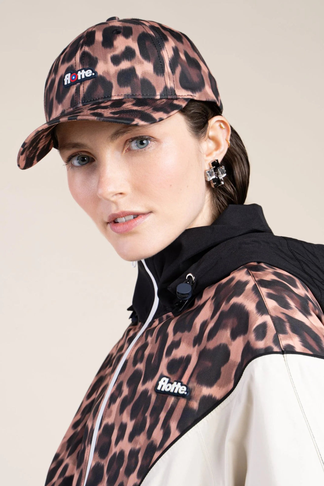 SAINT MARTIN waterproof jacket #couleur_new-leopard-Black