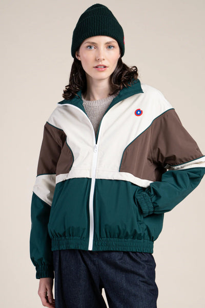 SAINT MARTIN waterproof jacket #couleur_sapin-chocolat