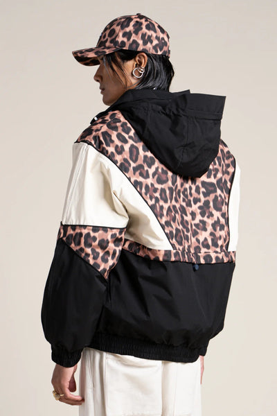 SAINT MARTIN waterproof jacket #couleur_new-leopard-Black