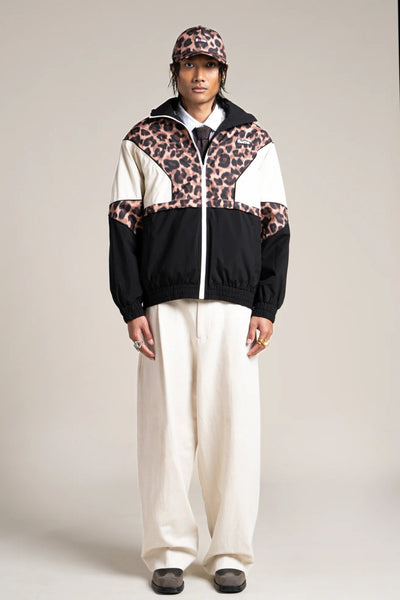 SAINT MARTIN waterproof jacket #couleur_new-leopard-Black