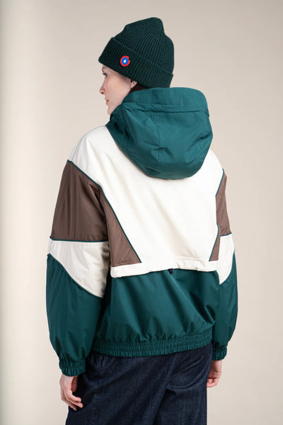 SAINT MARTIN waterproof jacket #couleur_sapin-chocolat