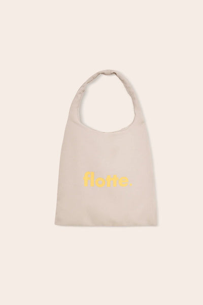 totebag logo fleet recycled cotton yellow citron