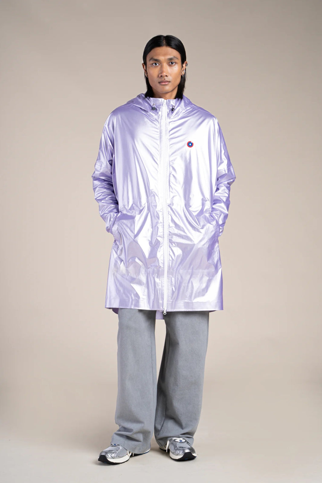 Metallic rain cape #color_lilac