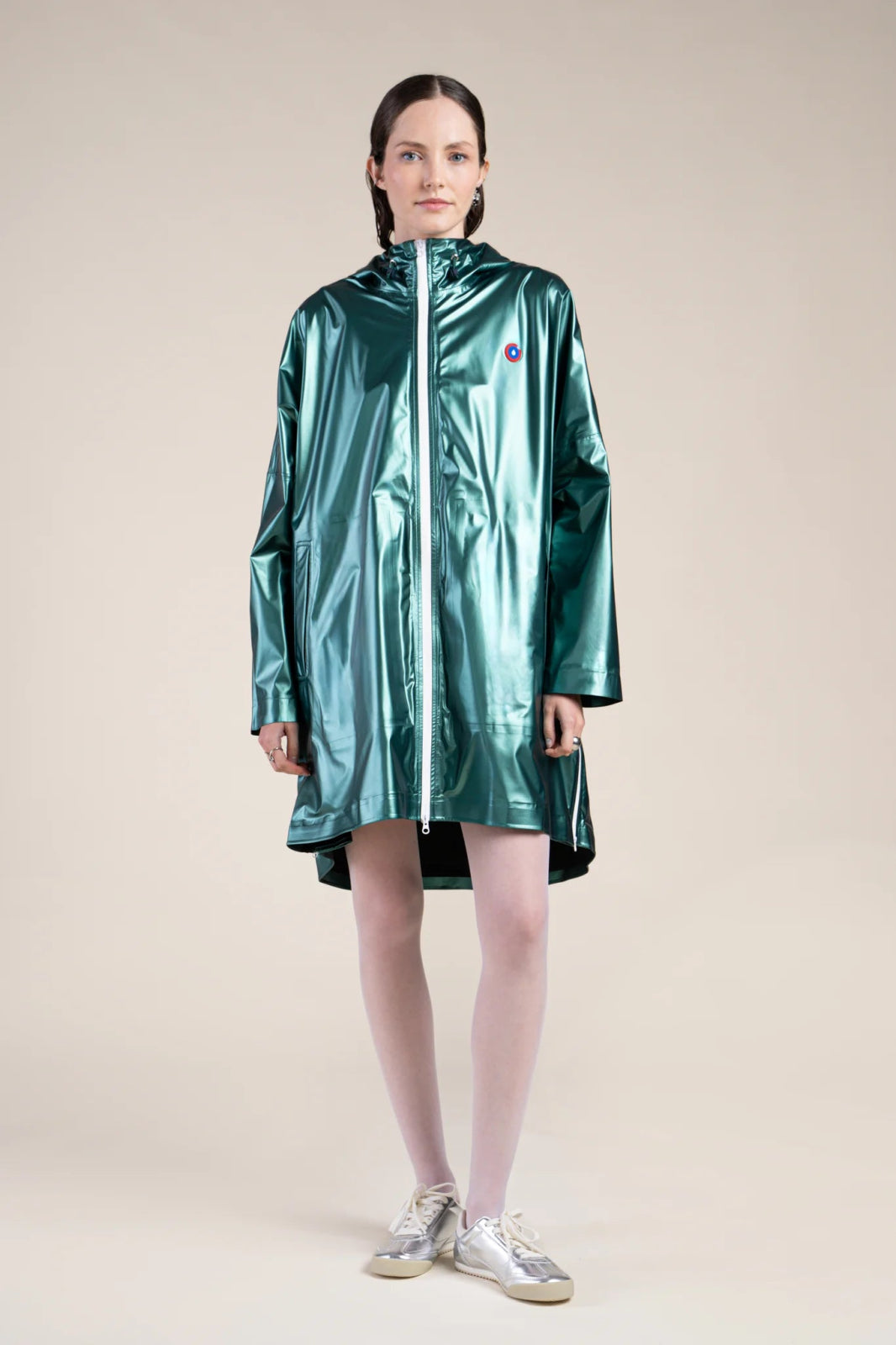 TRIOMPHE metallic rain cape #couleur_sapin