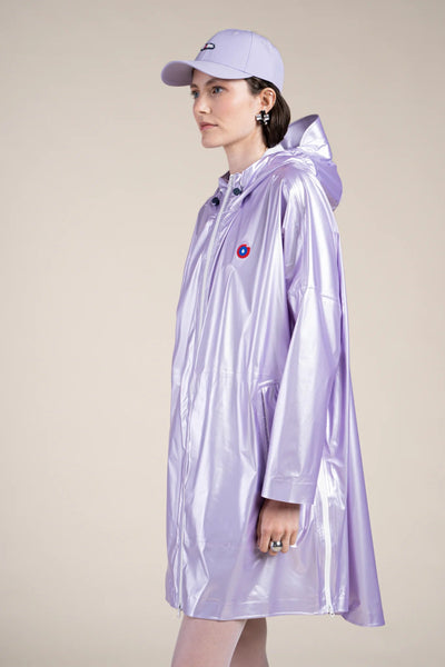 TRIOMPHE metallic rain cape #color_lilac