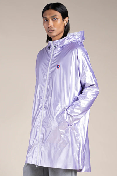 Metallic rain cape #color_lilac