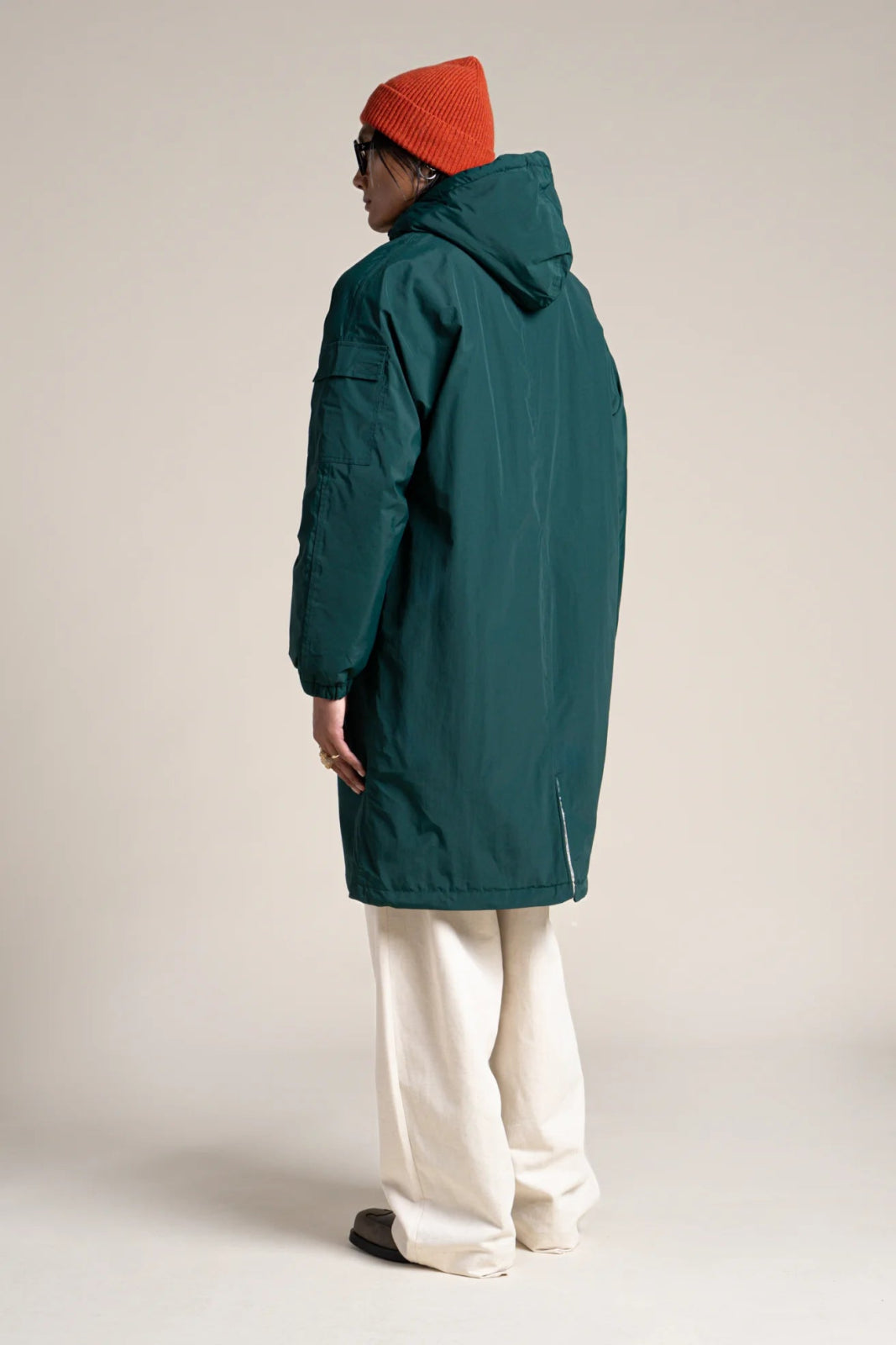 Turenne waterproof lined parka #couleur_sapin