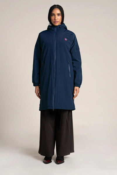 Turenne waterproof lined parka #couleur_indigo