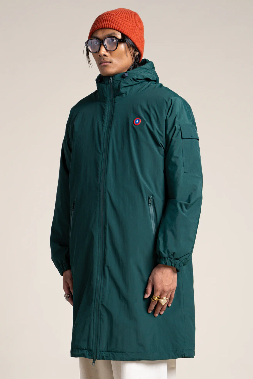 Turenne waterproof lined parka #couleur_sapin