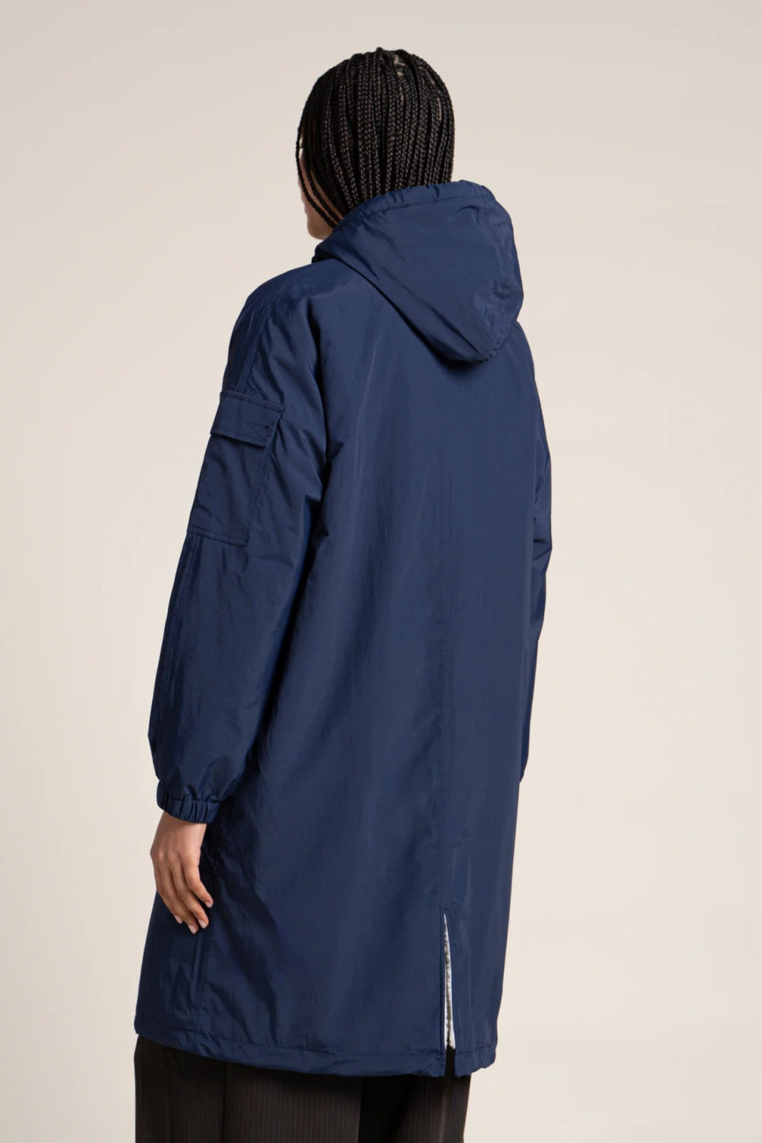 Turenne waterproof lined parka #couleur_indigo