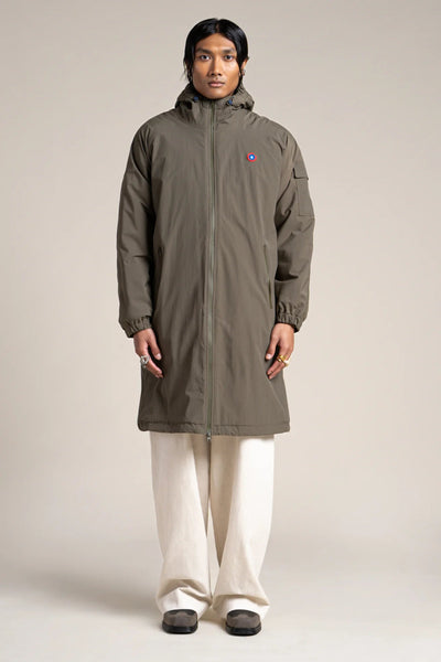 Turenne waterproof lined parka #kaki_color