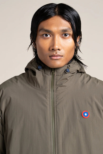 Turenne waterproof lined parka #kaki_color