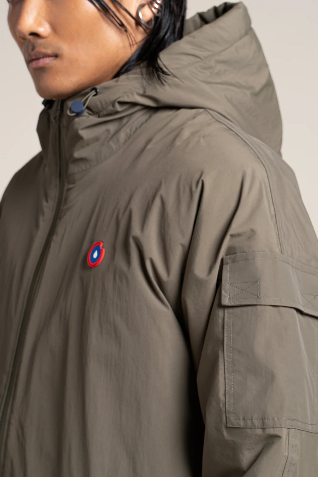 Turenne waterproof lined parka #kaki_color