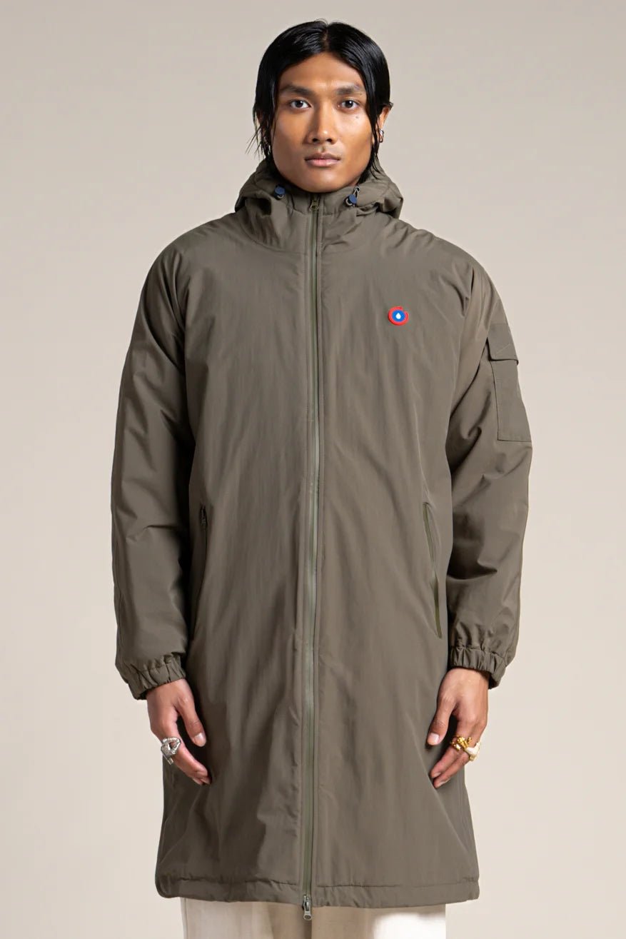 Turenne waterproof lined parka #kaki_color