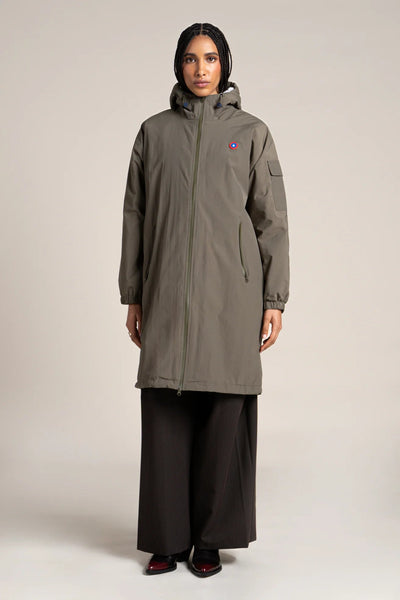 Turenne waterproof lined parka #kaki_color