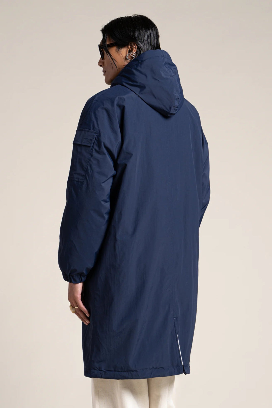 Turenne waterproof lined parka #couleur_indigo