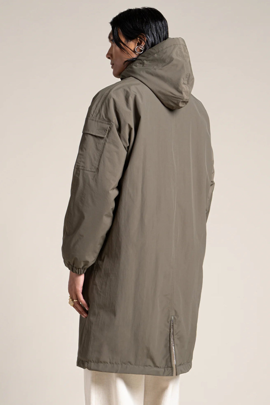 Turenne waterproof lined parka #kaki_color