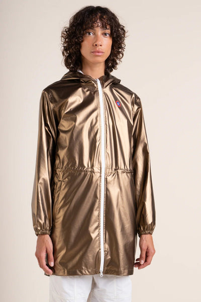 Amelot Gold - Long windbreaker - Flotte #couleur_gold