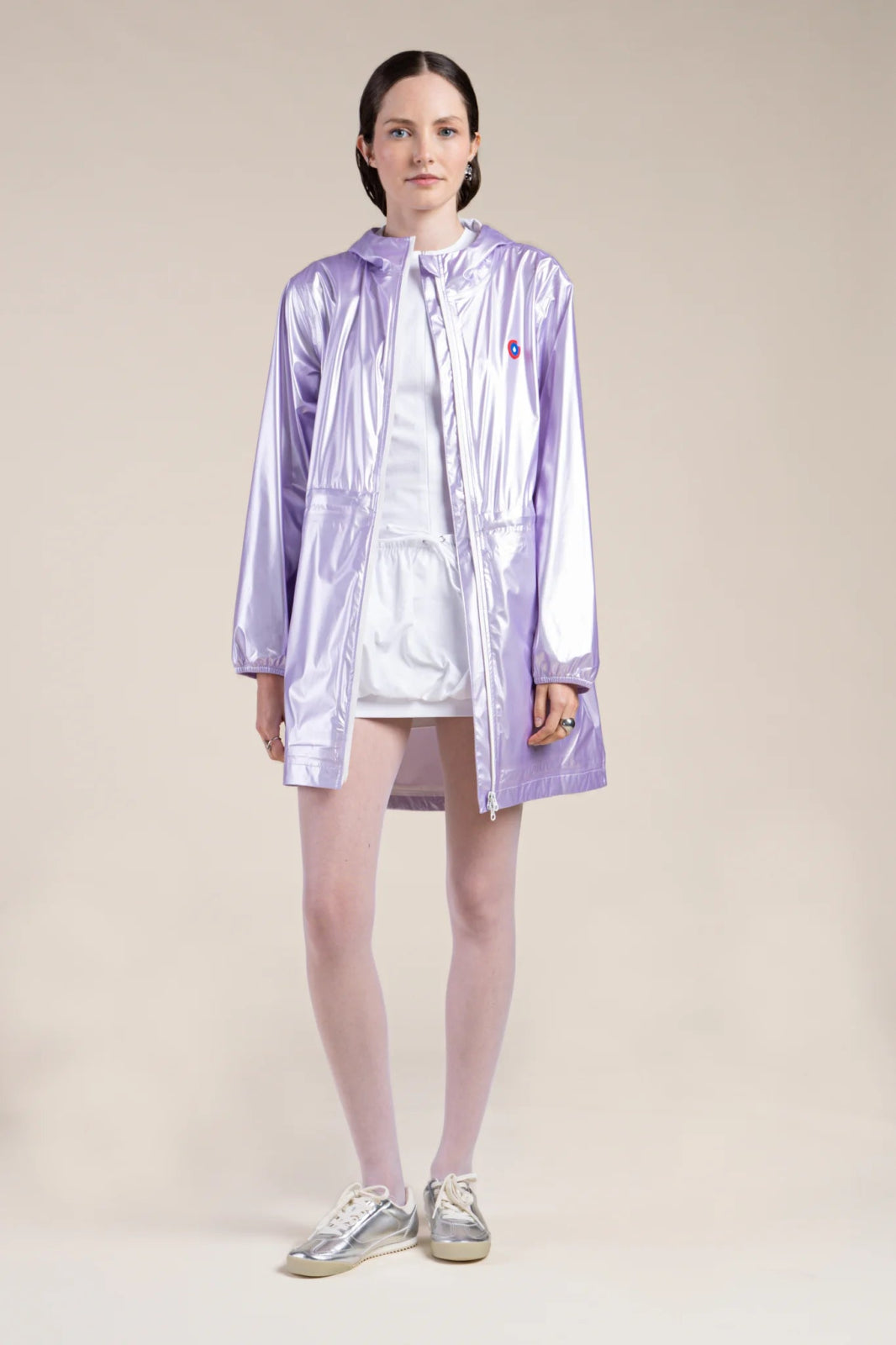 Metallic raincoat #color_lilac