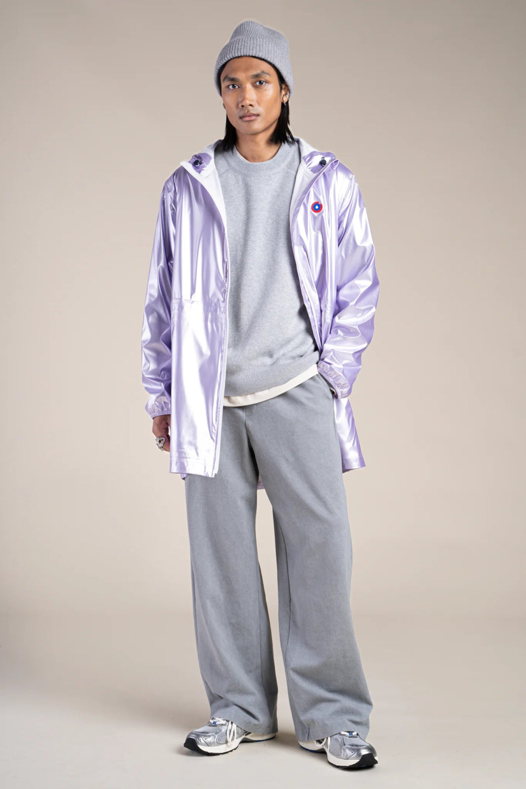 Metallic raincoat #color_lilac