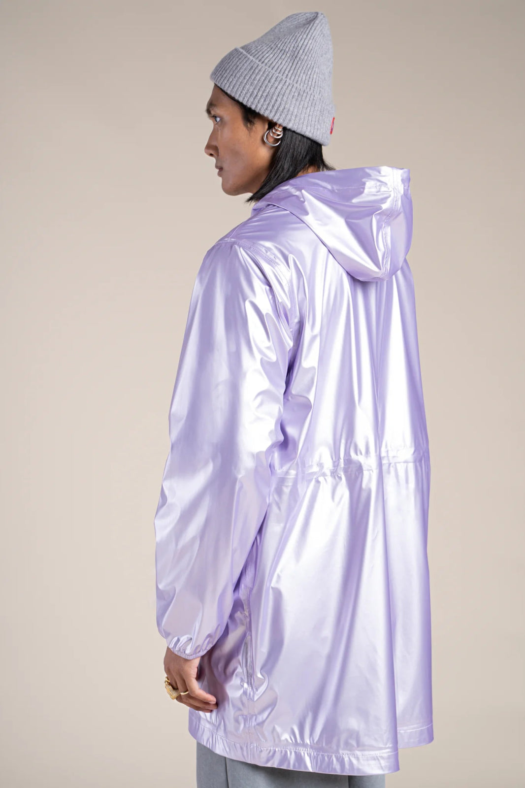 Metallic raincoat #color_lilac