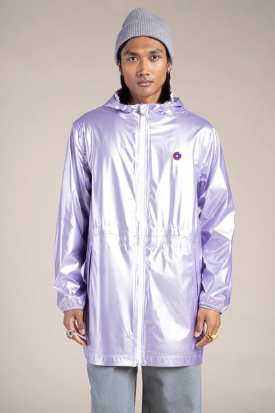 Metallic raincoat #color_lilac