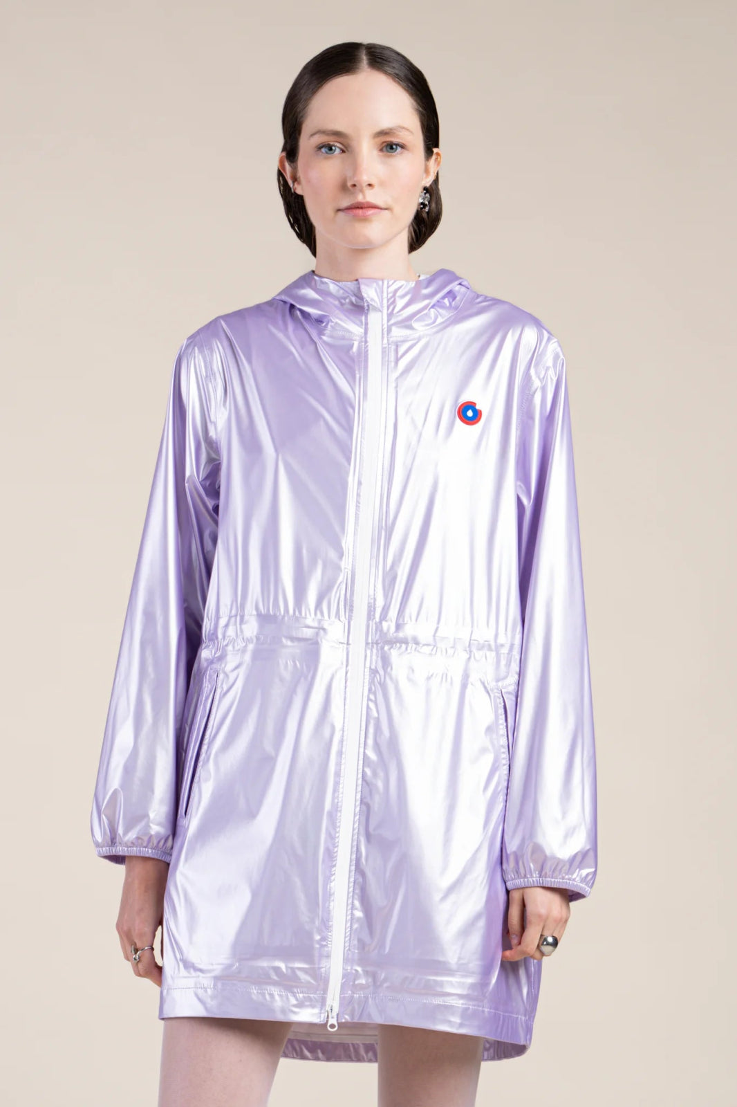 Metallic raincoat #color_lilac