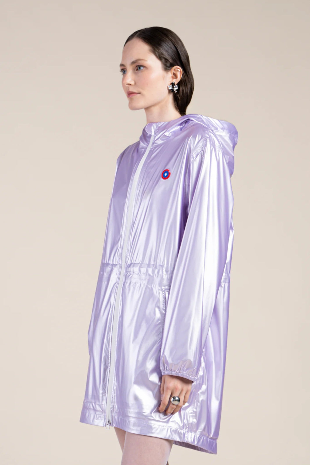 Metallic raincoat #color_lilac