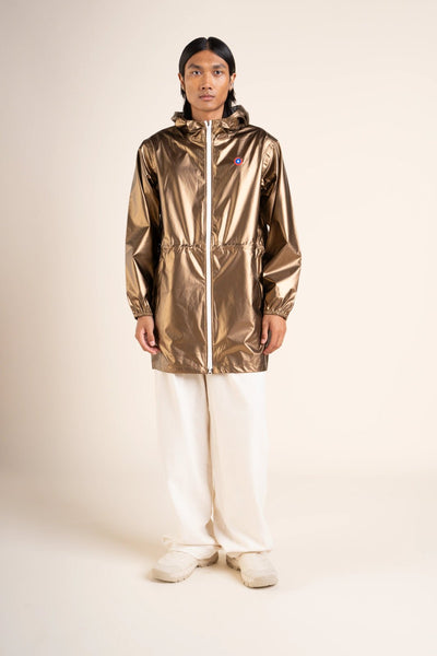 Amelot Gold - Long windbreaker - Flotte #couleur_gold