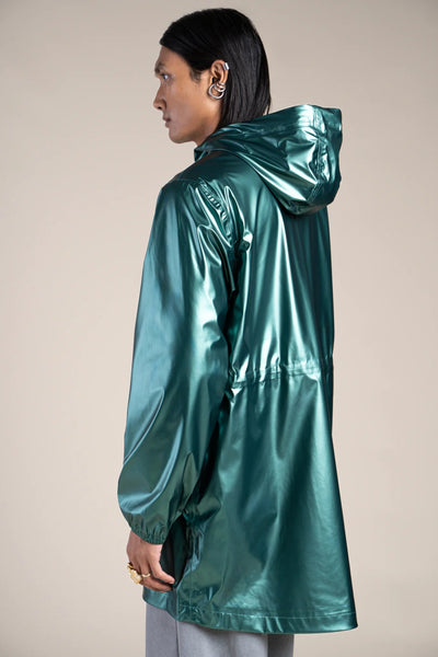 Metallic raincoat #couleur_sapin