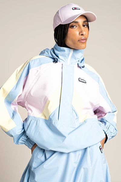 Abbesses - Tricolor sport jacket - Flotte couleur ciel butter marshmallow #couleur_ciel-butter-marshmallow