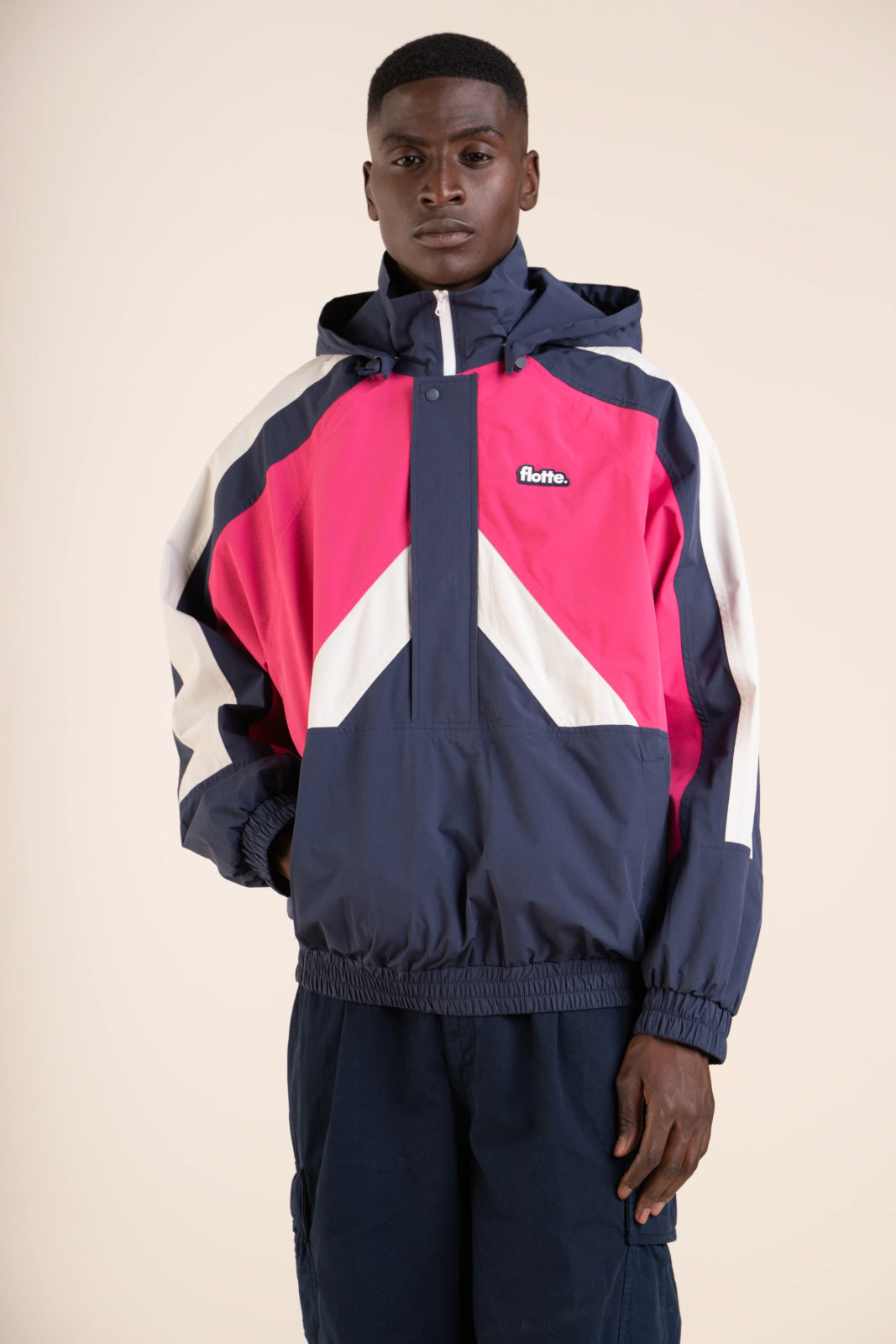 Abbesses - Tricolor sport jacket - Flotte #couleur_indigo
