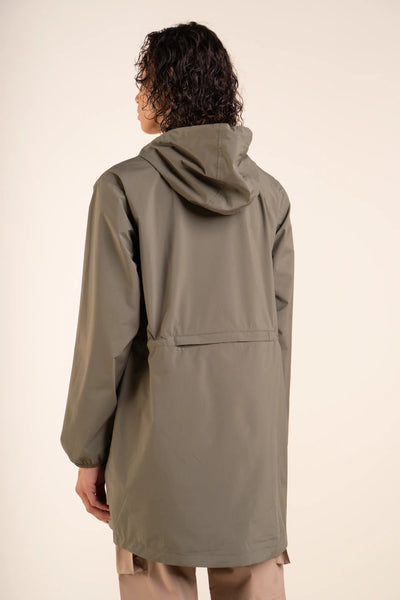 Amelot Classique - Long raincoat - Flotte #couleur_kaki