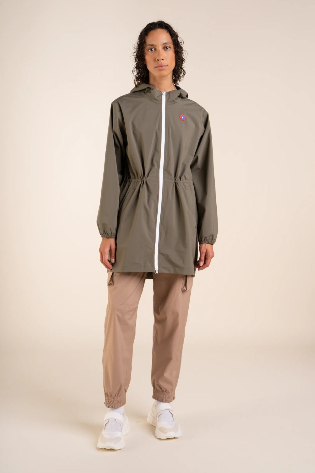 Amelot Classique - Long raincoat - Flotte #couleur_kaki