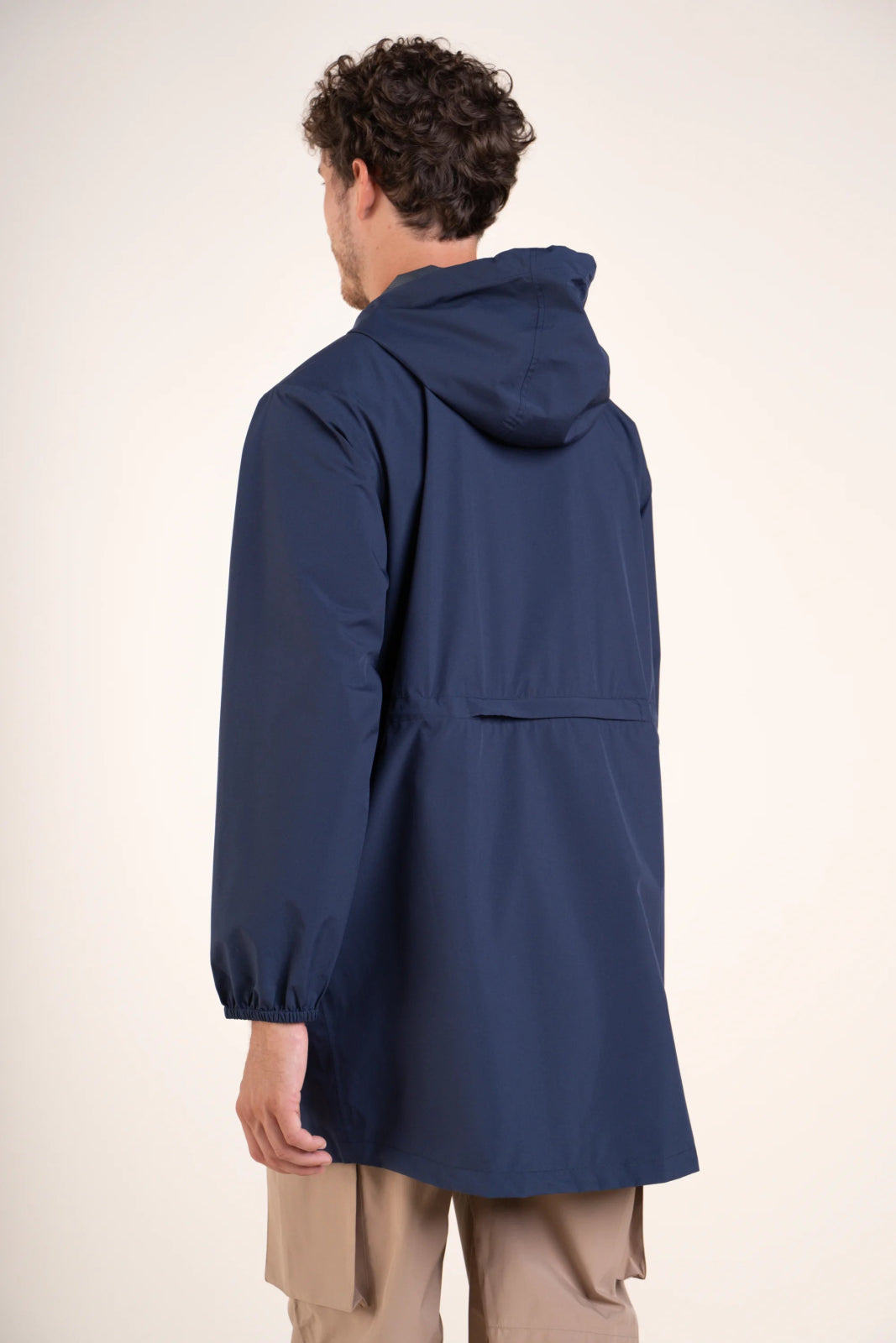 Amelot Classique - Long raincoat - Flotte #couleur_indigo