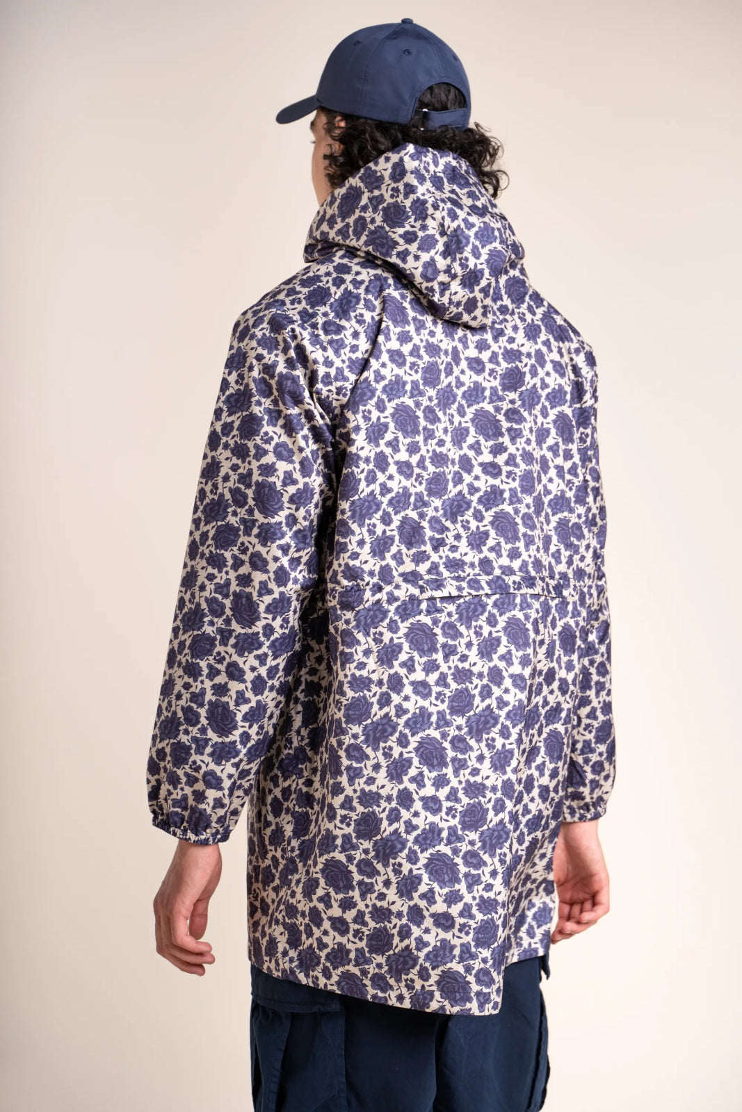 Amelot Printed - Long Raincoat - Flotte #couleur_rosier