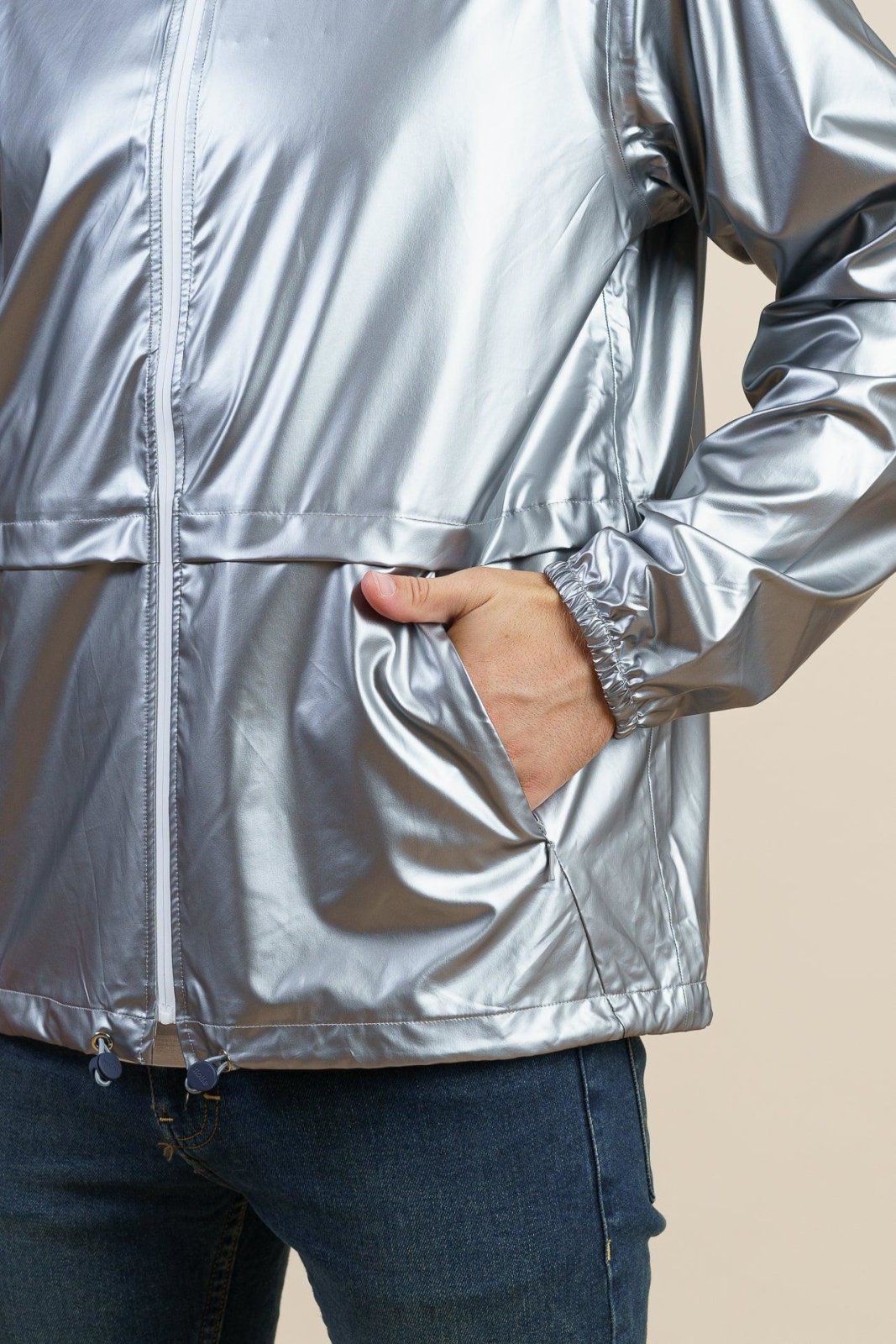 Anorak Silver - Short windbreaker - Flotte #couleur_silver