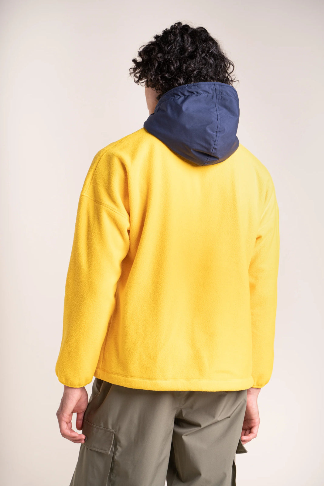 Belleville - Waterproof fleece hoodie - Flotte #couleur_citron