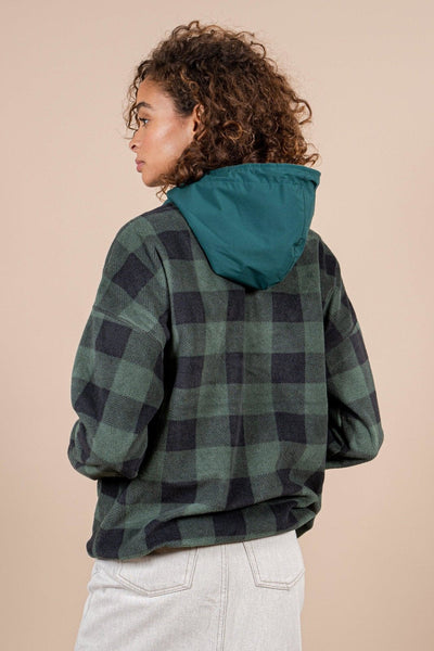 Belleville - Fleece Sweat - Flotte #couleur_sapin-tartan